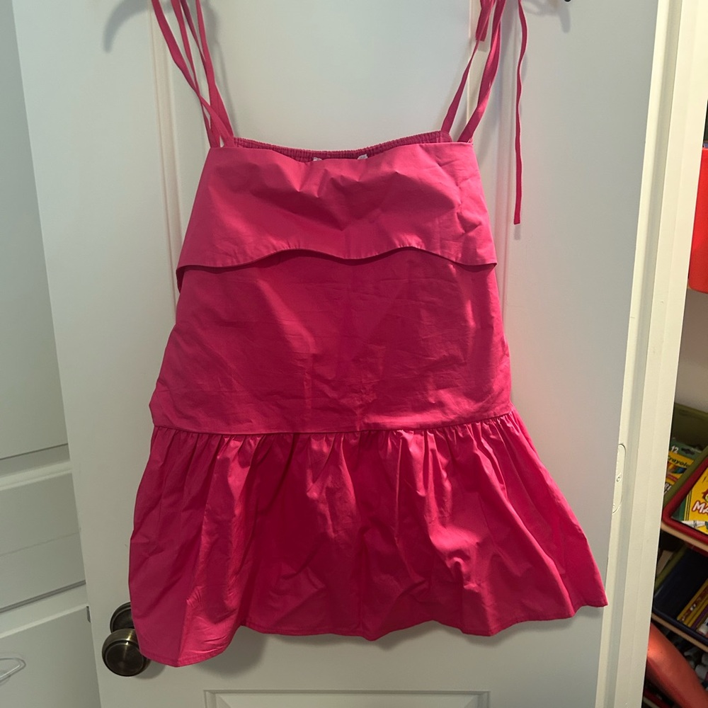 Pink Women's Ruffle Blouse